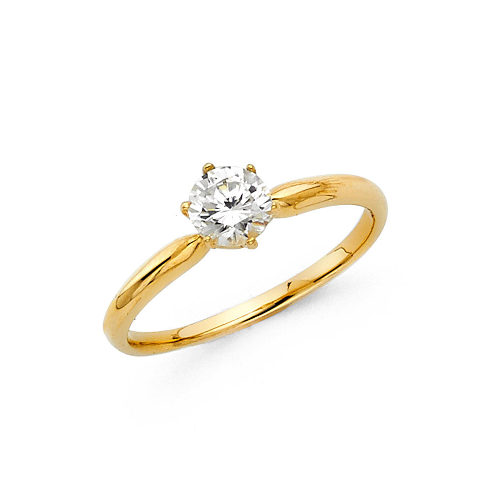 CZ Engagement Rings - 14K Gold - RG1192