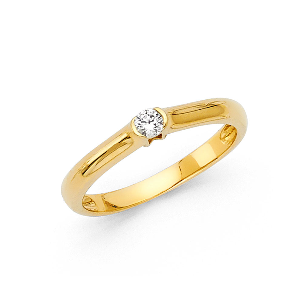 CZ Engagement Rings - 14K Gold - RG1196