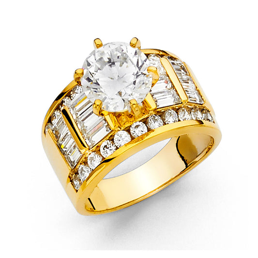 CZ Engagement Rings - 14K Gold - RG1198