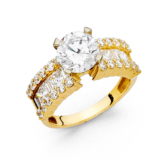 CZ Engagement Rings - 14K Gold - RG1200