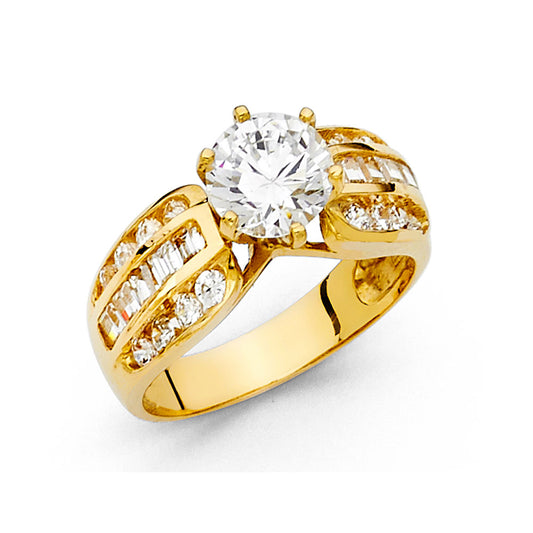 CZ Engagement Rings - 14K Gold - RG1202