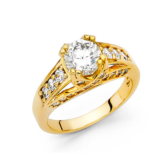 CZ Engagement Rings - 14K Gold - RG1205