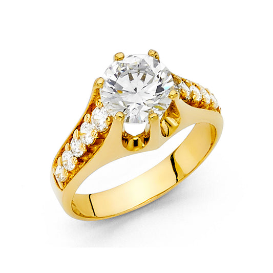 CZ Engagement Rings - 14K Gold - RG1206