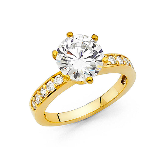 CZ Engagement Rings - 14K Gold - RG1208