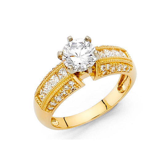 CZ Engagement Rings - 14K Gold - RG1210