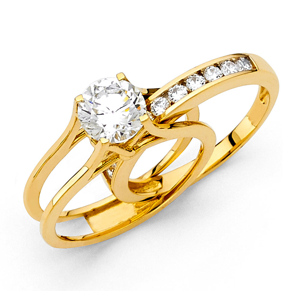 CZ Engagement Rings - 14K Gold - RG1220