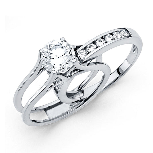 CZ Engagement Rings - 14K Gold - RG1221