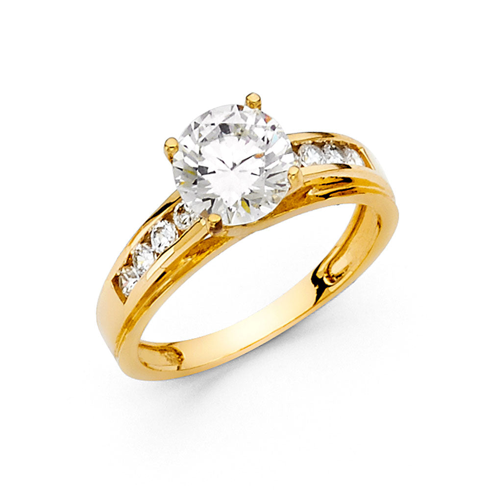 CZ Engagement Rings - 14K Gold - RG1222