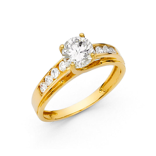 CZ Engagement Rings - 14K Gold - RG1224