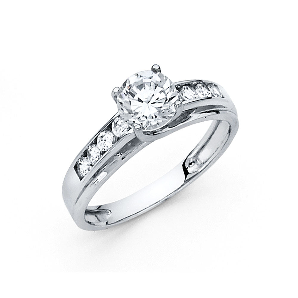 CZ Engagement Rings - 14K Gold - RG1225