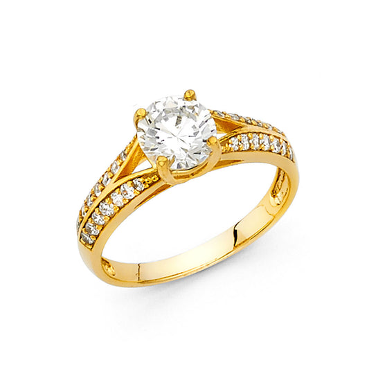 CZ Engagement Rings - 14K Gold - RG1226