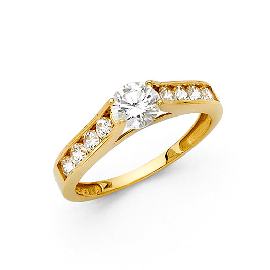 CZ Engagement Rings - 14K Gold - RG1228