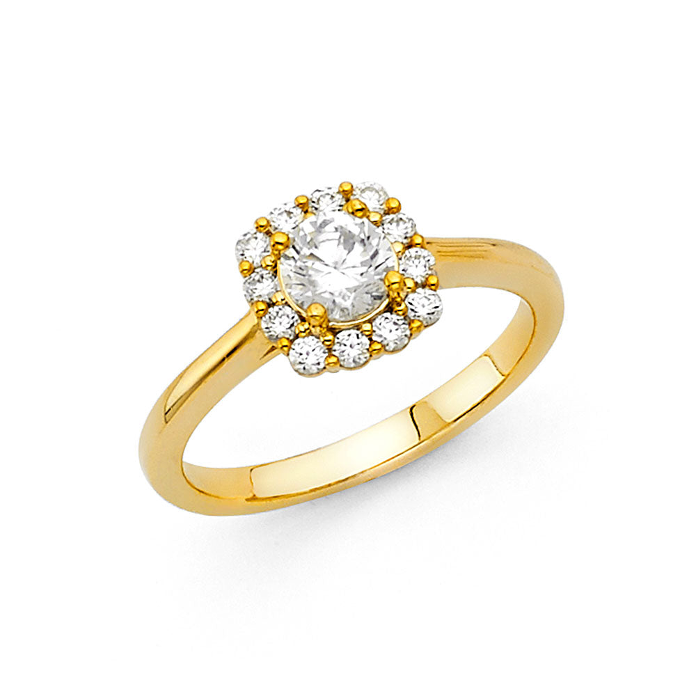 CZ Engagement Rings - 14K Gold - RG1230