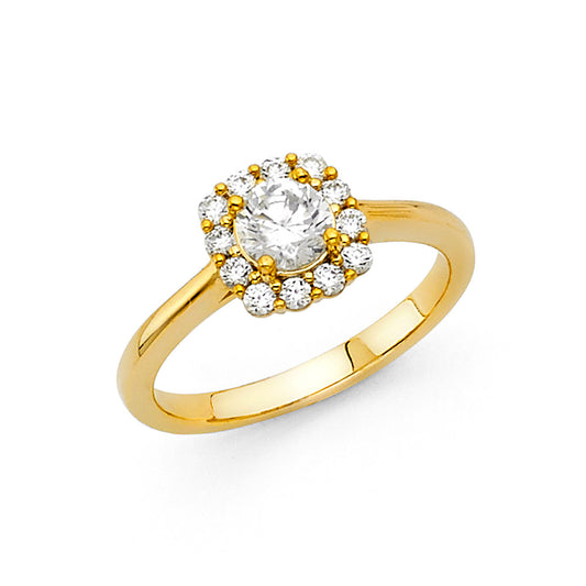 CZ Engagement Rings - 14K Gold - RG1230