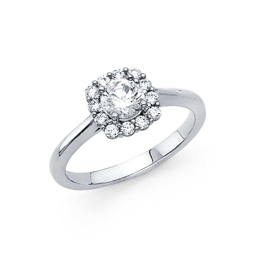 CZ Engagement Rings - 14K Gold - RG1231