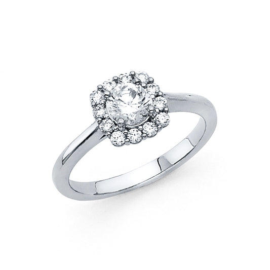 CZ Engagement Rings - 14K Gold - RG1231