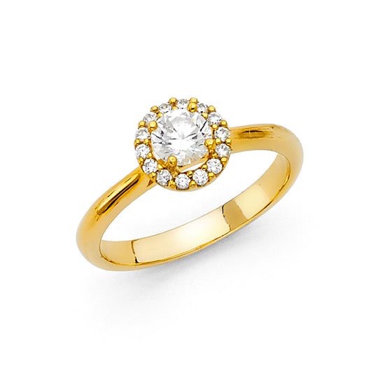 CZ Engagement Rings - 14K Gold - RG1232