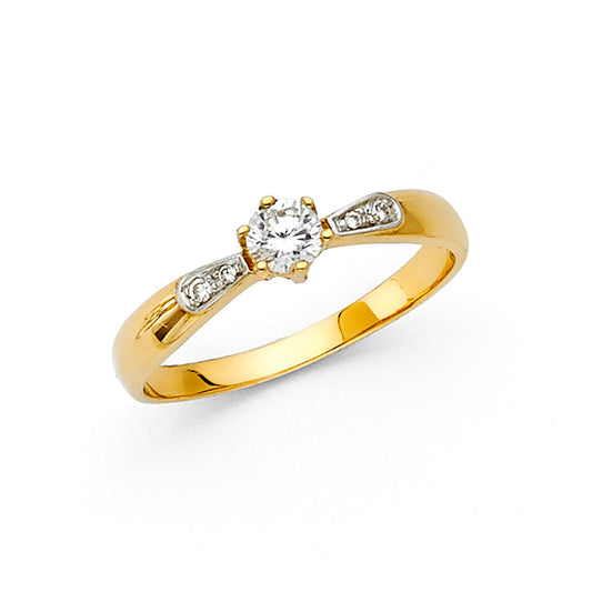 CZ Engagement Rings - 14K Gold - RG1240