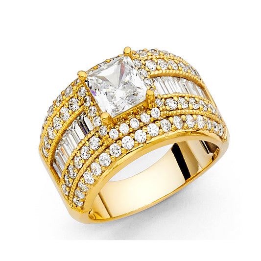 CZ Engagement Rings - 14K Gold - RG1241