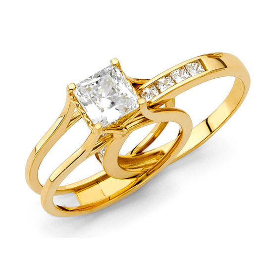 CZ Engagement Rings - 14K Gold - RG1249