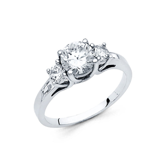 CZ Engagement Rings - 14K Gold - RG1268