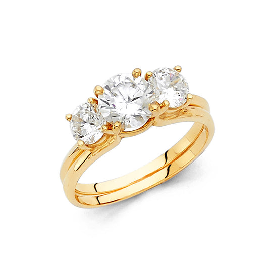 CZ Engagement Rings - 14K Gold - RG1269