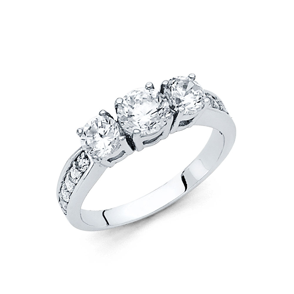 CZ Engagement Rings - 14K Gold - RG1272