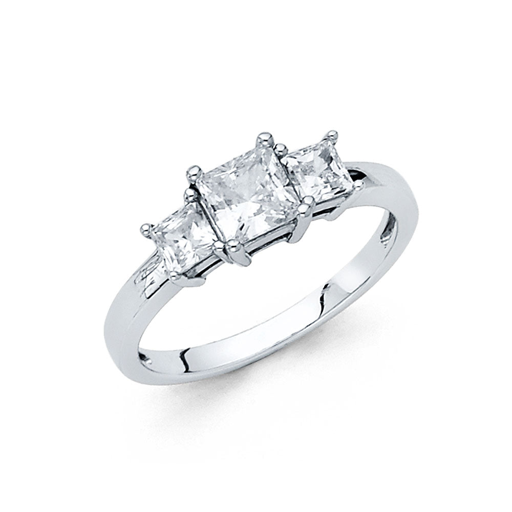 CZ Engagement Rings - 14K Gold - RG1276