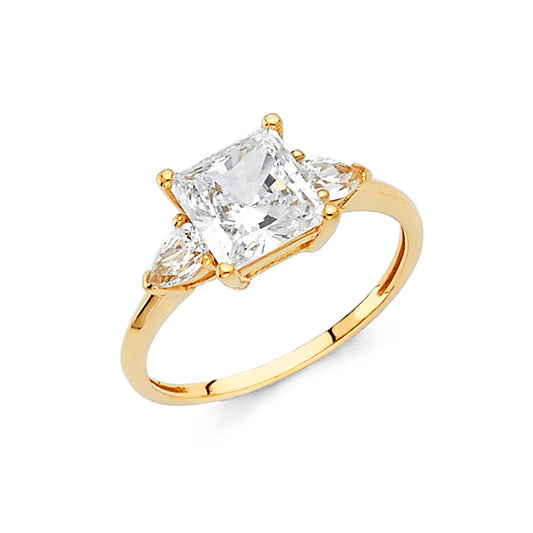 CZ Engagement Rings - 14K Gold - RG1277