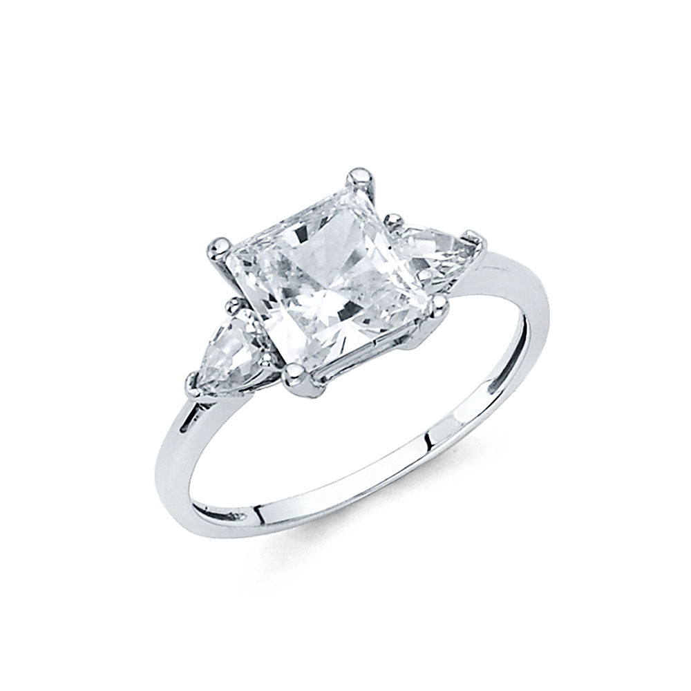 CZ Engagement Rings - 14K Gold - RG1278