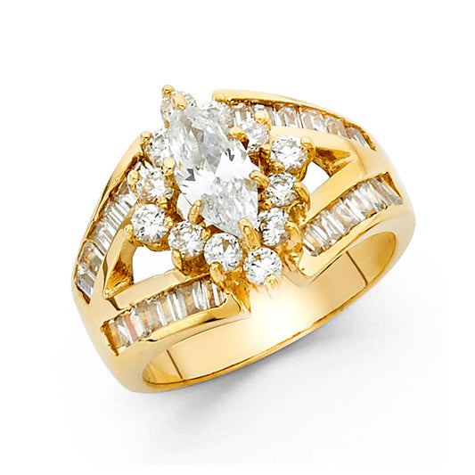 Fancy Rings & CZ Engagement Rings - 14K Gold - RG1280