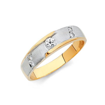 CZ Wedding Trio Sets - 14K - RG131