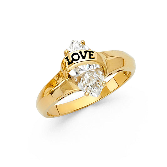 Fancy Rings & CZ Engagement Rings - 14K Gold - RG1313