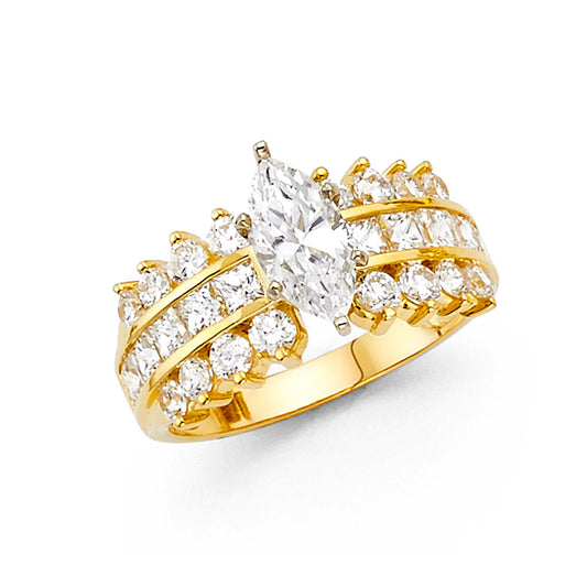 Fancy Rings & CZ Engagement Rings - 14K Gold - RG1314