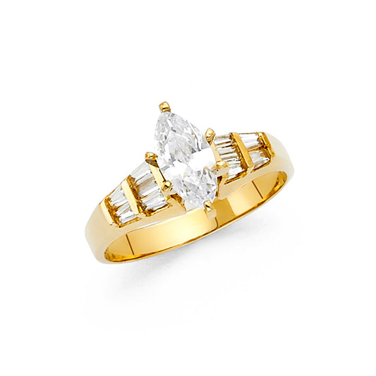 Fancy Rings & CZ Engagement Rings - 14K Gold - RG1316