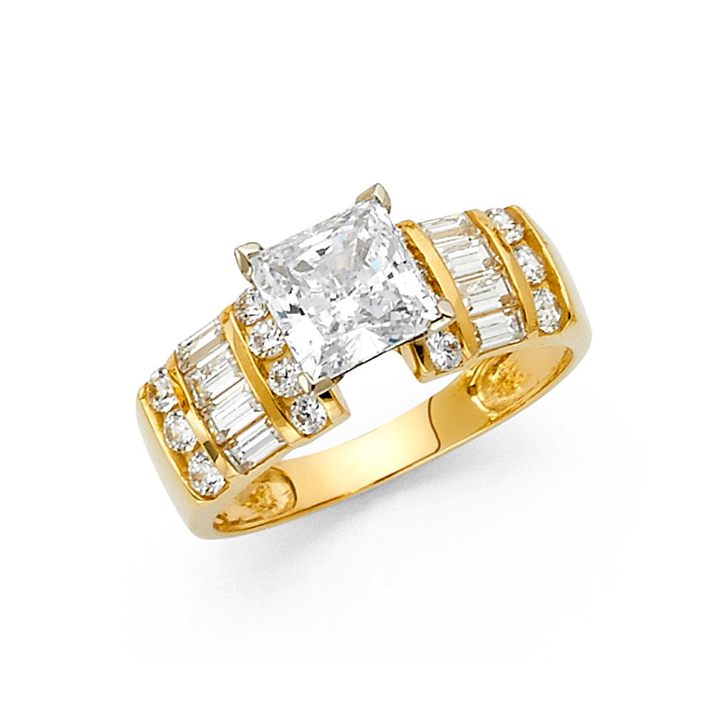 CZ Engagement Rings - 14K Gold - RG1318