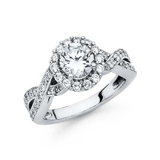 CZ Engagement Rings - 14K Gold - RG1345