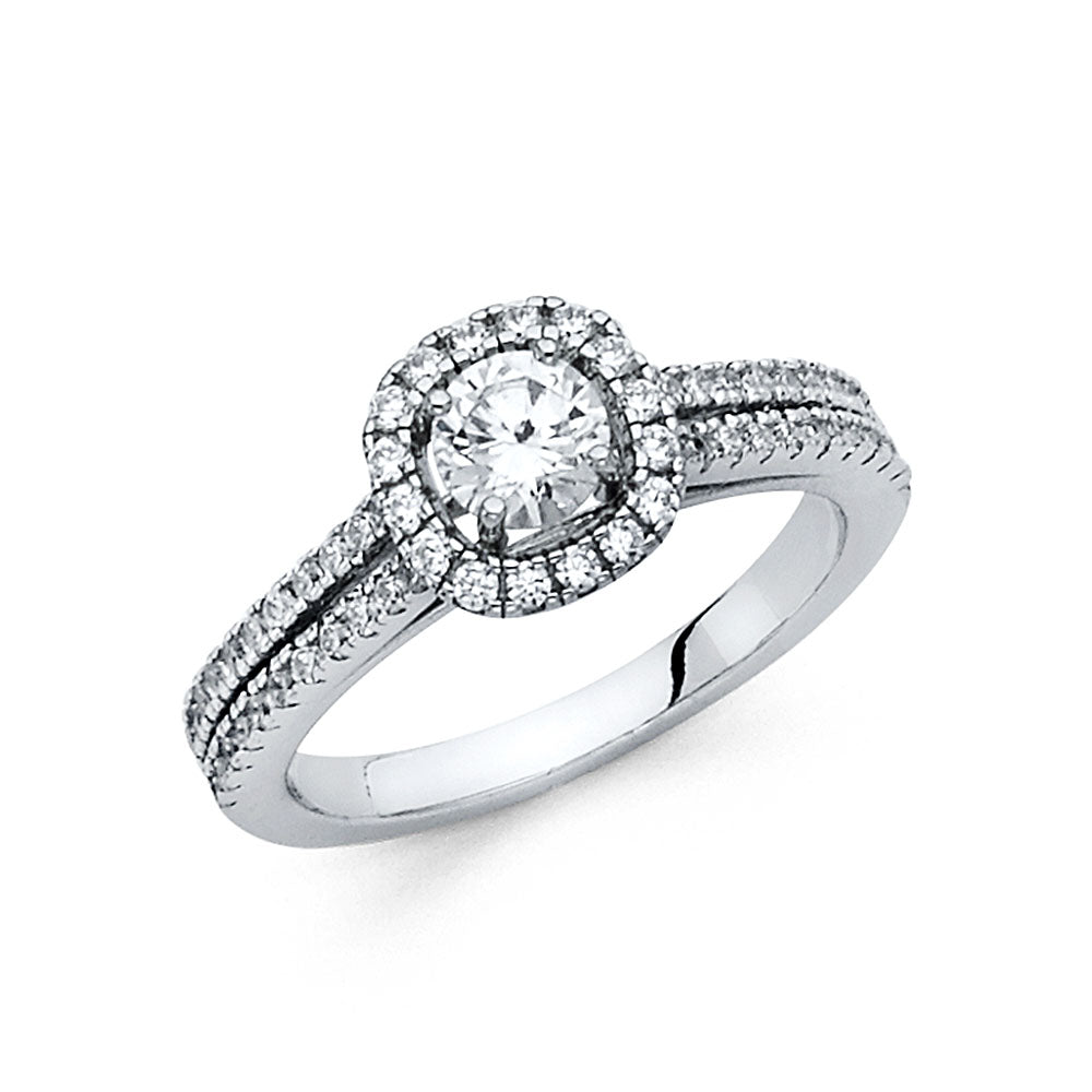 CZ Engagement Rings - 14K Gold - RG1351