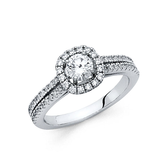 CZ Engagement Rings - 14K Gold - RG1351