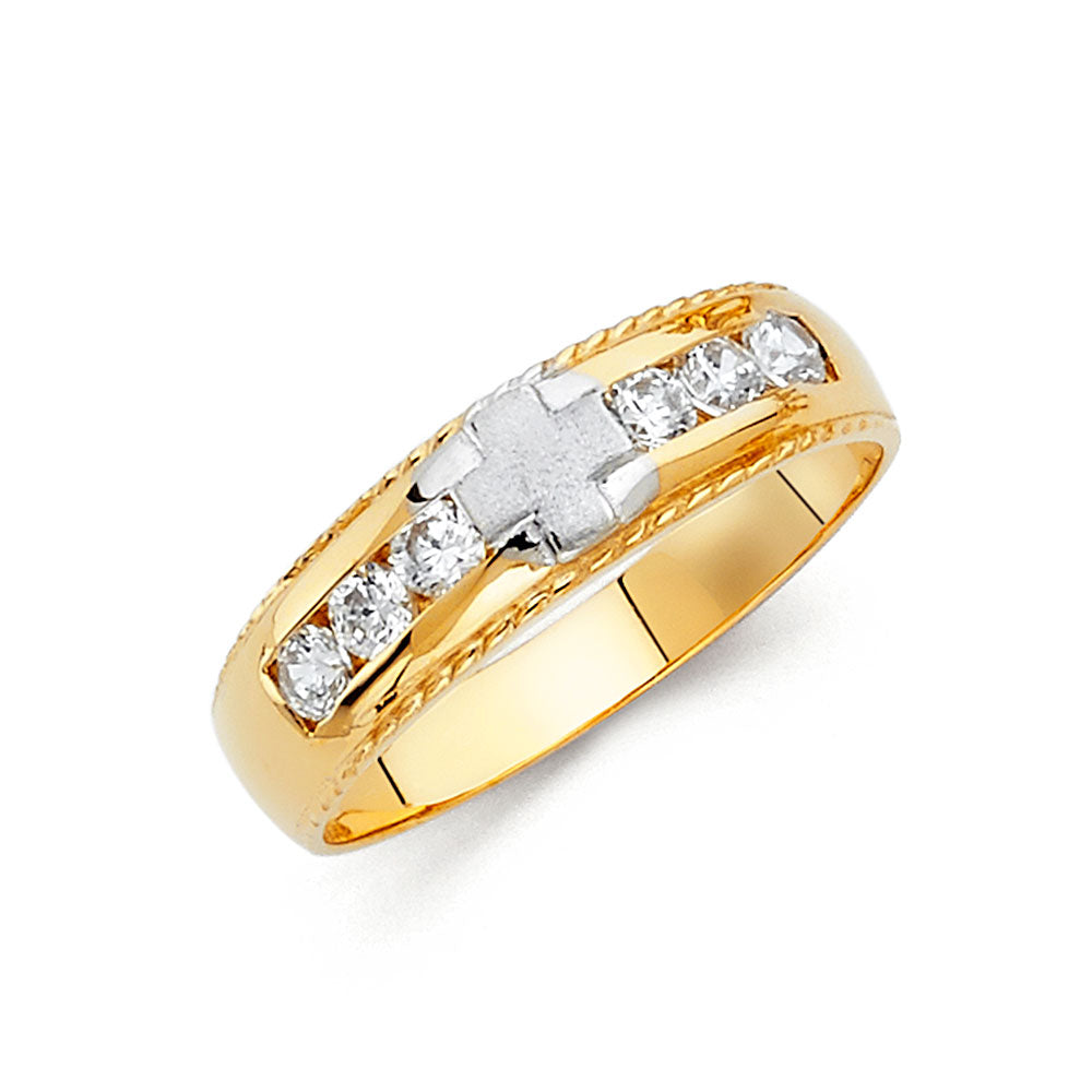 CZ Wedding Trio Sets - 14K - RG157