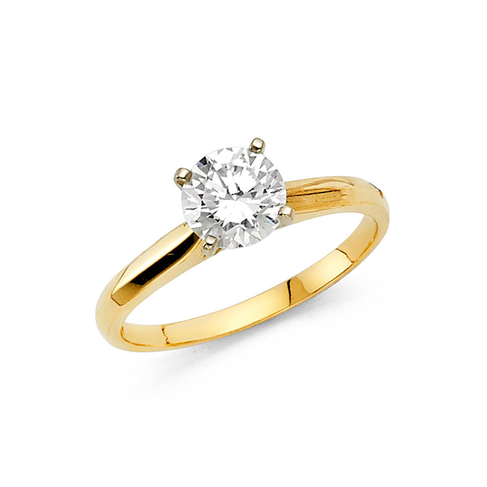 CZ Engagement Rings - 14K Gold - RG16