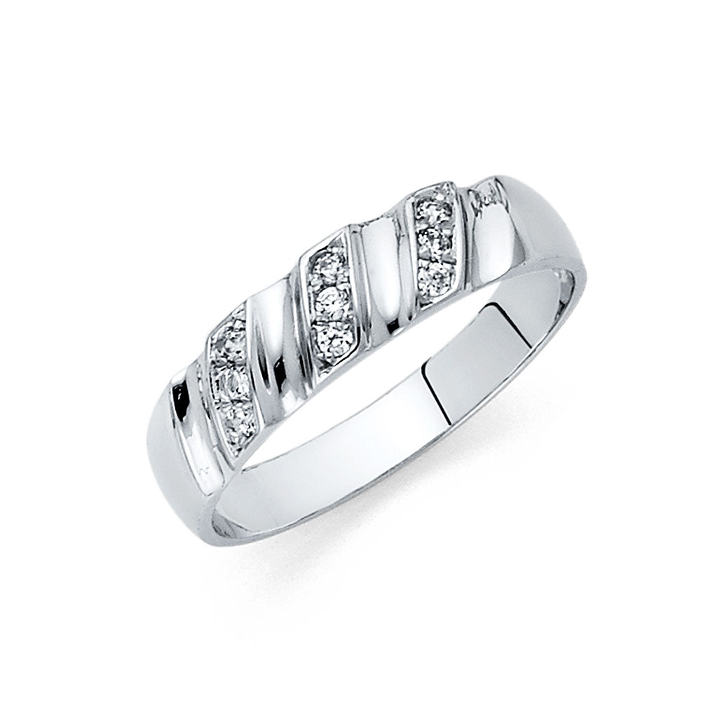 CZ Wedding Trio Sets - 14K - RG165