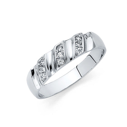 CZ Wedding Trio Sets - 14K - RG165