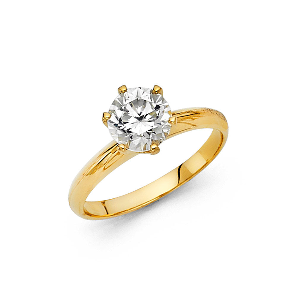 CZ Engagement Rings - 14K Gold - RG17