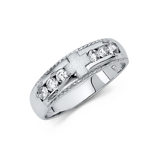 CZ Wedding Trio Sets - 14K - RG173