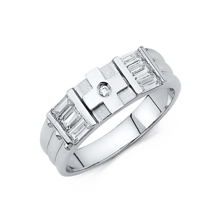 CZ Wedding Trio Sets - 14K - RG181