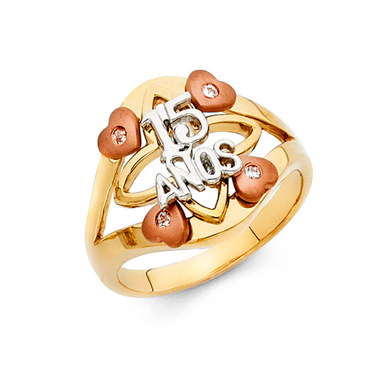 15 Años Rings - 14K Gold - RG1863
