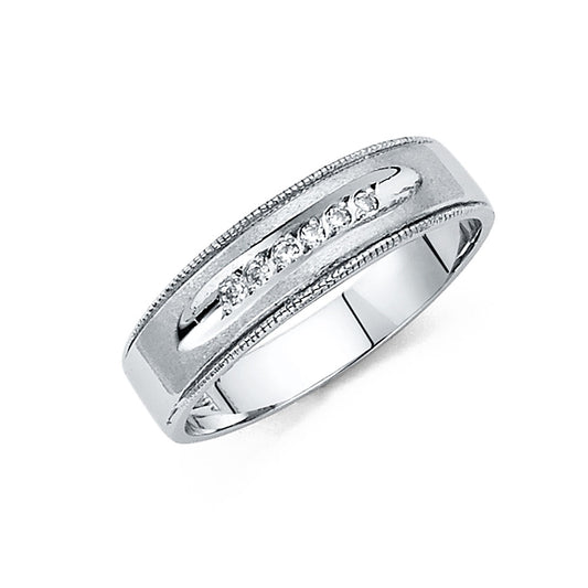 CZ Wedding Trio Sets - 14K - RG199