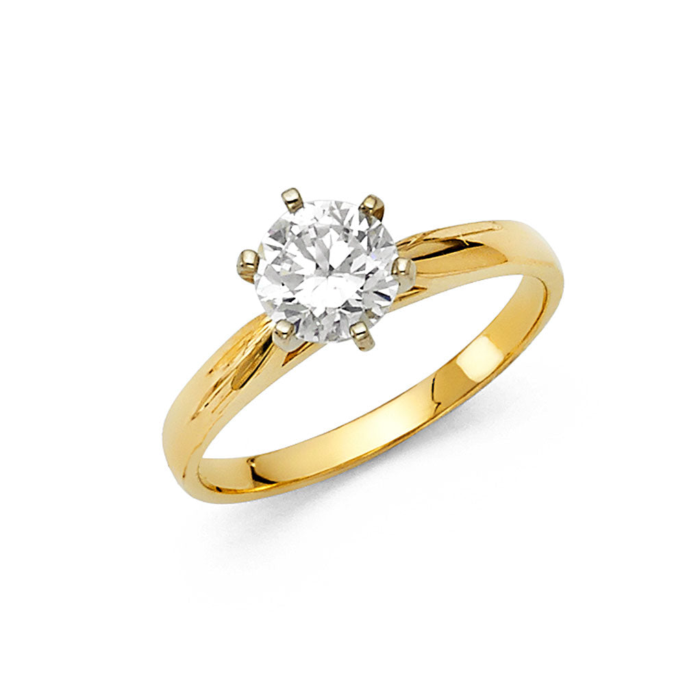 CZ Engagement Rings - 14K Gold - RG2