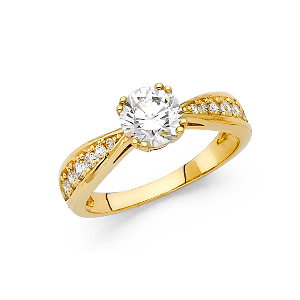 CZ Engagement Rings - 14K Gold - RG20